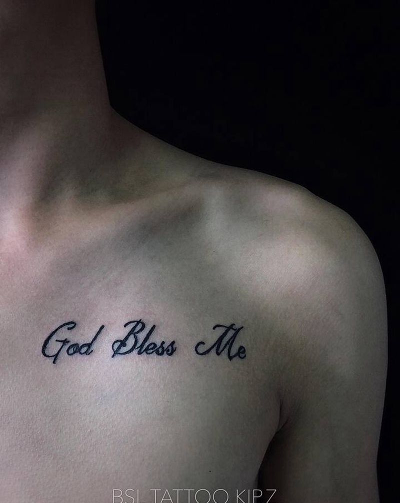 小英文集结纹身图片_胸部手臂花体字字体英文字母纹身图案