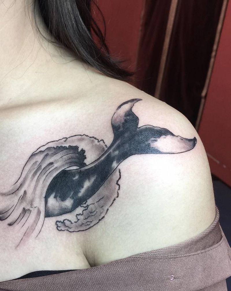 遮盖纹身图片_胸部遮盖纹身图案