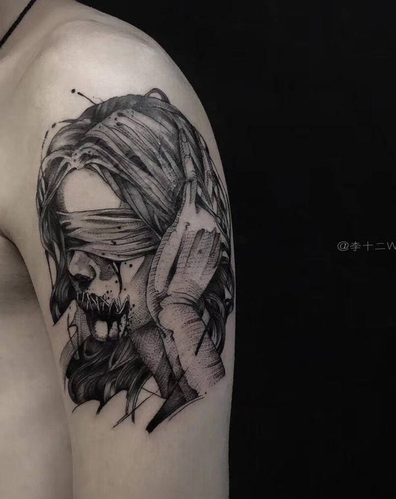 欧美写实纹身图片_手臂欧美写实纹身图案