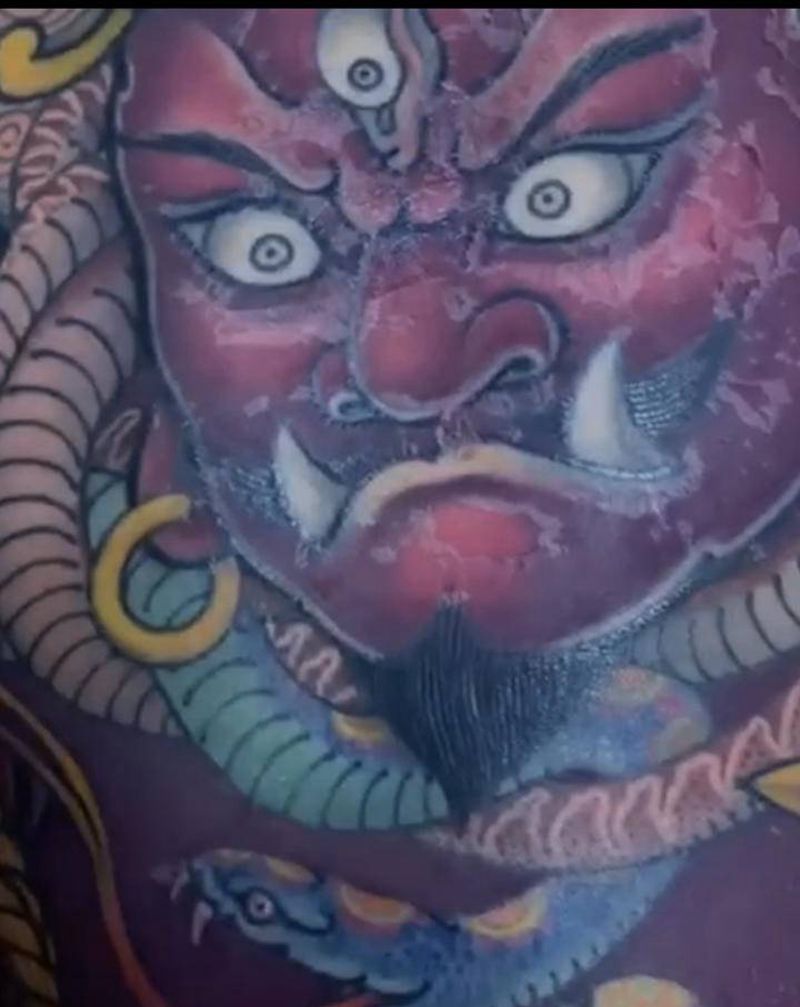 明王纹身图片_新传统纹身图案