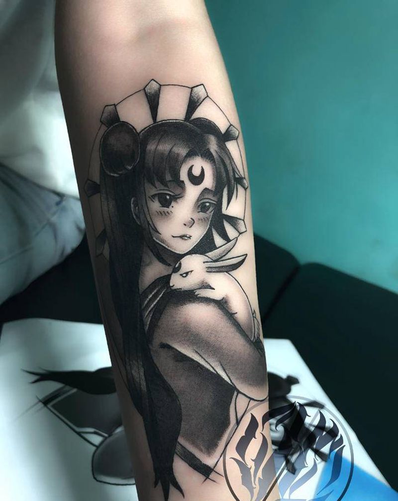 原创美少女战士纹身图片_手臂手部欧美写实纹身图案