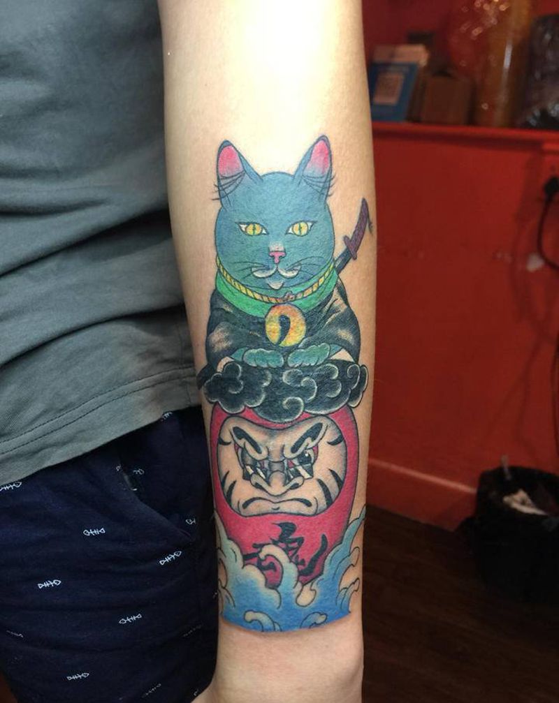 遮盖纹身图片_手部Old SchoolNew School纹身图案