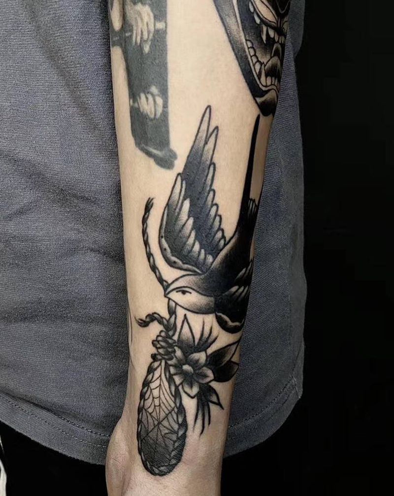 old school纹身图片_手部手臂Old School纹身图案