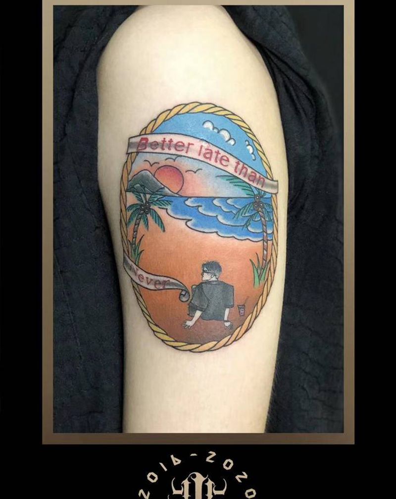 客人设计款纹身图片_手臂纹身图案