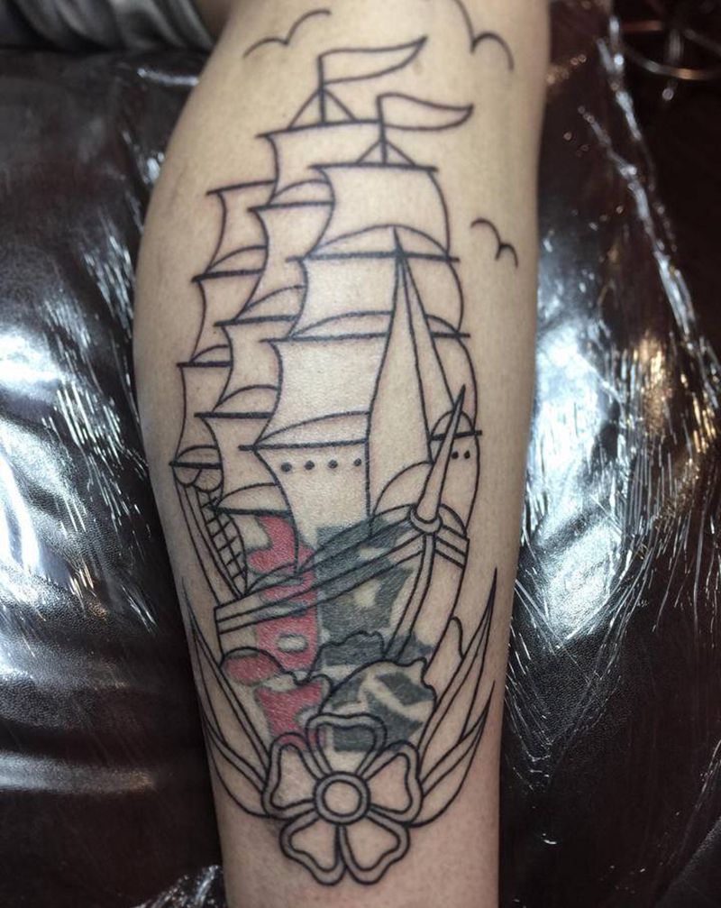 不常更新，➕微信纹身图片_背部脚部欧美写实老传统纹身图案