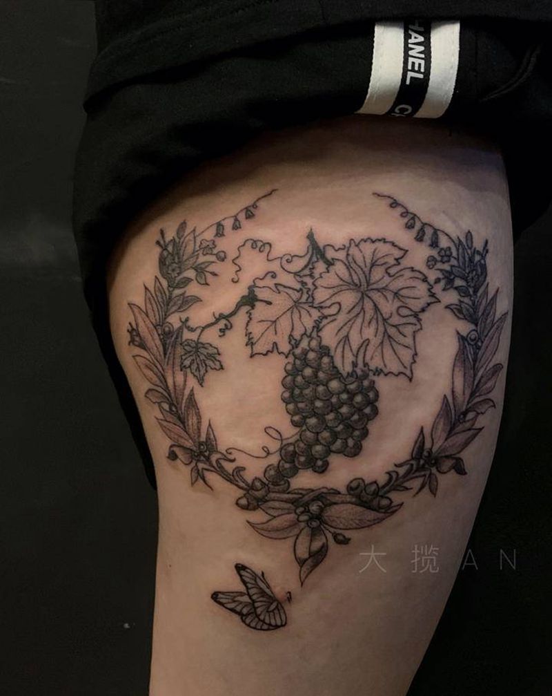 无纹身图片_腿部纹身图案