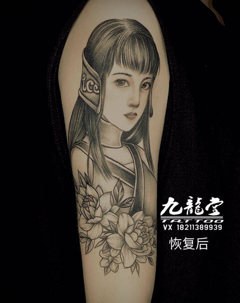 肖像纹身图片_欧美写实纹身图案