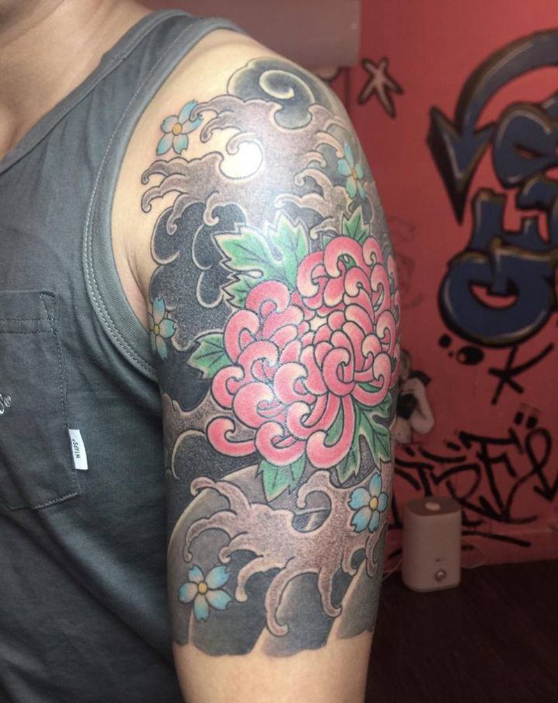 老传统，半甲下次接上纹身图片_老传统纹身图案