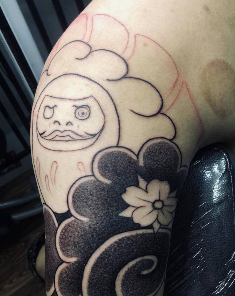 老传统。未完纹身图片_手臂纹身图案