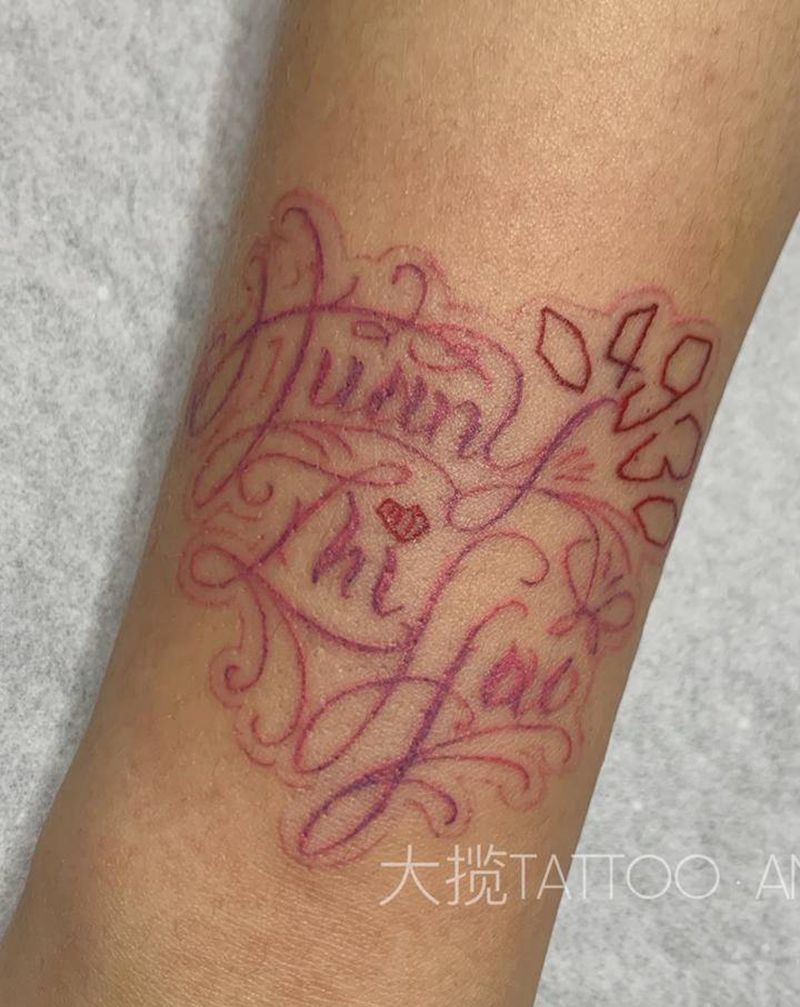 少女心纹身图片_手臂纹身图案