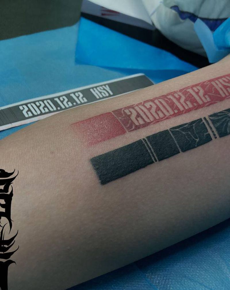 遮盖旧纹身纹身图片_手臂几何图腾纹身图案