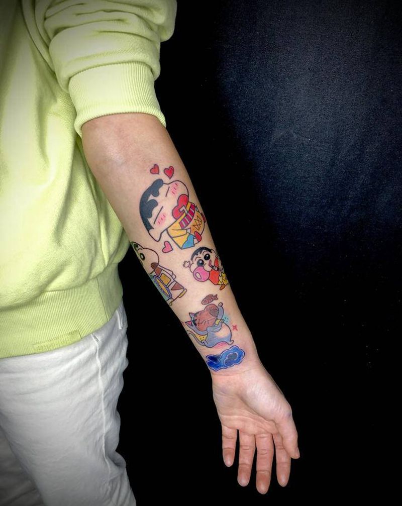 卡通系列纹身图片_欧美写实Old School纹身图案