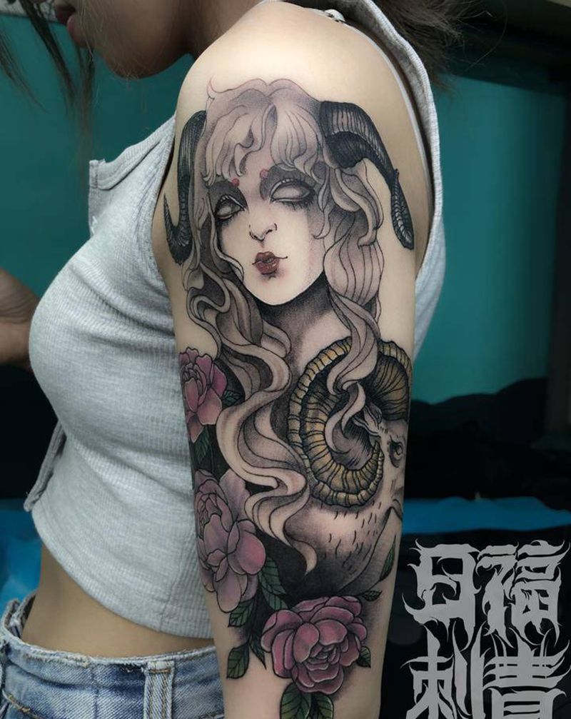 客带图纹身图片_手臂手部新传统纹身图案