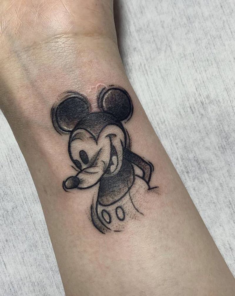 遮盖  / 米奇纹身图片_手臂纹身图案