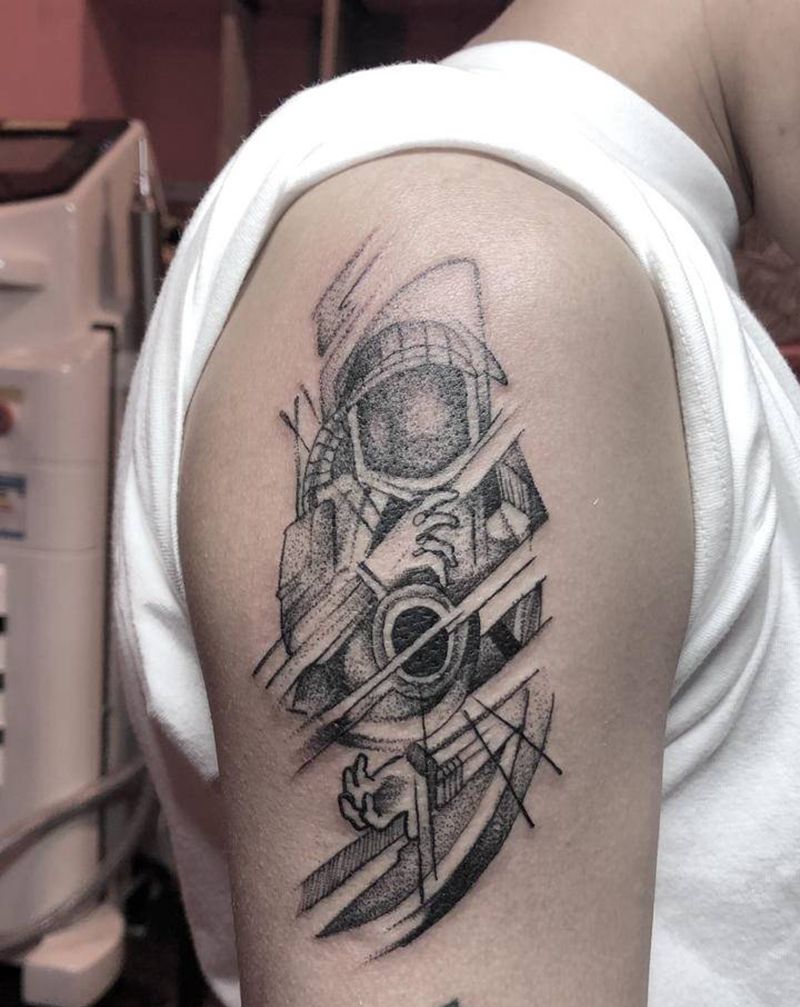 几何纹身图片_手臂纹身图案