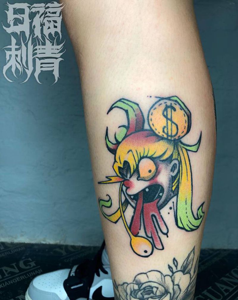 old school纹身图片_脚部腿部Old SchoolNew School纹身图案