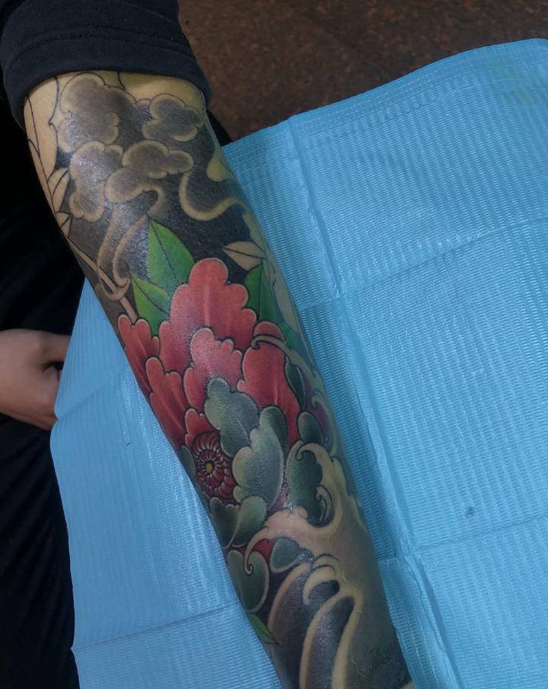 遮盖烟头疤纹身图片_手臂纹身图案