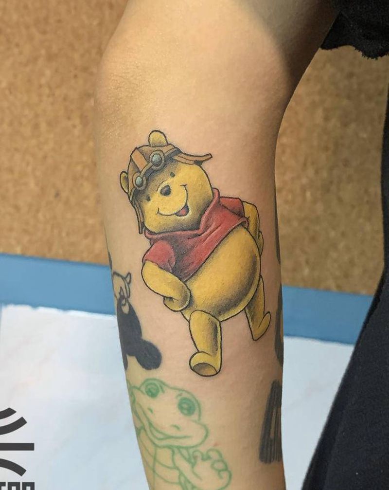 维尼熊纹身图片_手臂纹身图案