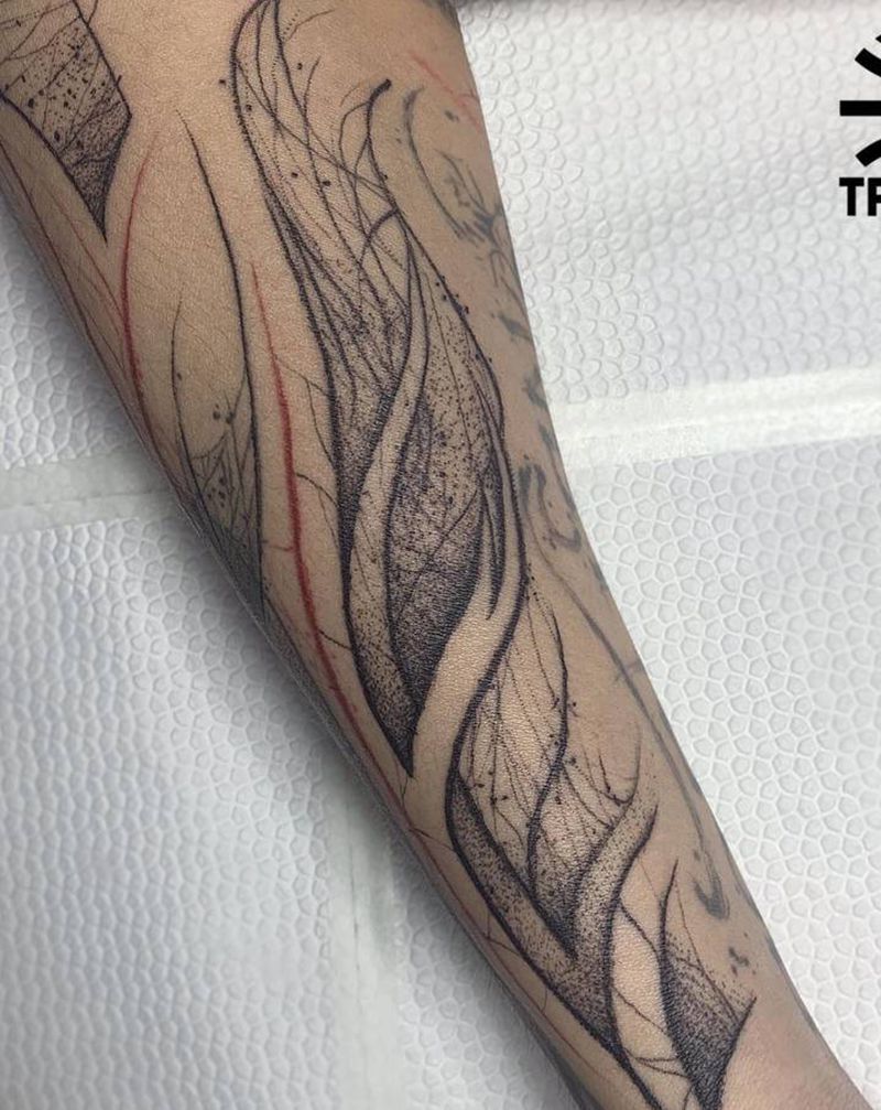 手绘纹身图片_手臂纹身图案