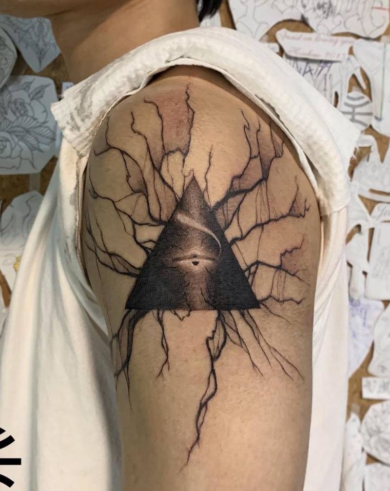 上帝之眼纹身图片_手臂纹身图案