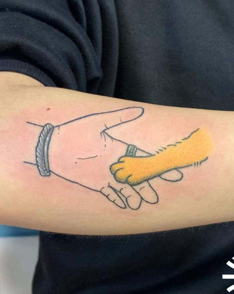 手与爪纹身图片_手部纹身图案