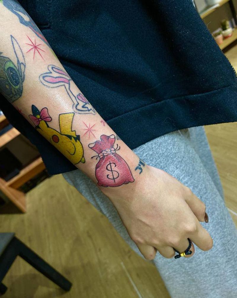 拼接纹身图片_手臂纹身图案