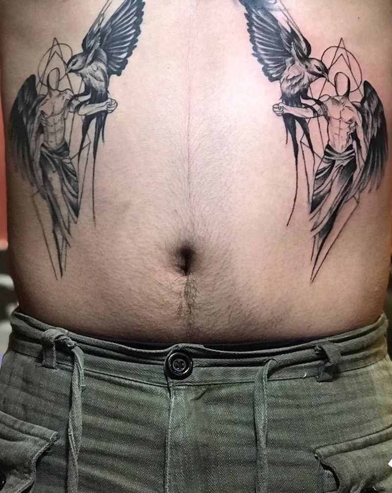 .纹身图片_腹部纹身图案