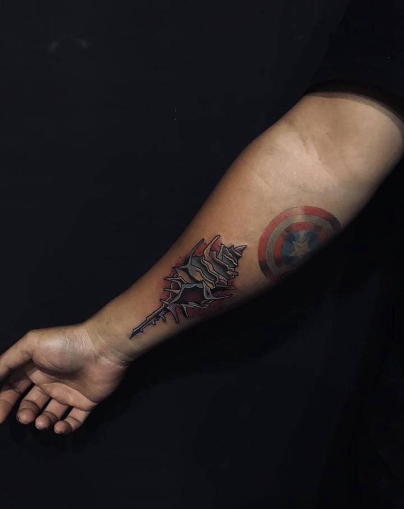 海螺纹身图片_手臂Old SchoolNew School纹身图案