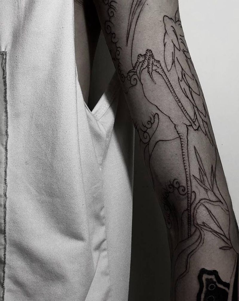 ⭐️纹身图片_手臂新传统纹身图案