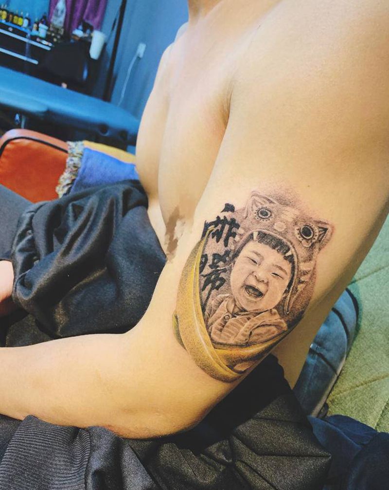 肖像写实·刺青纹身图片_手臂欧美写实纹身图案