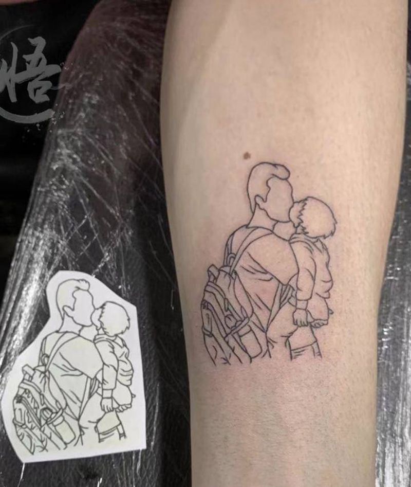 简笔纹身图片_手臂纹身图案