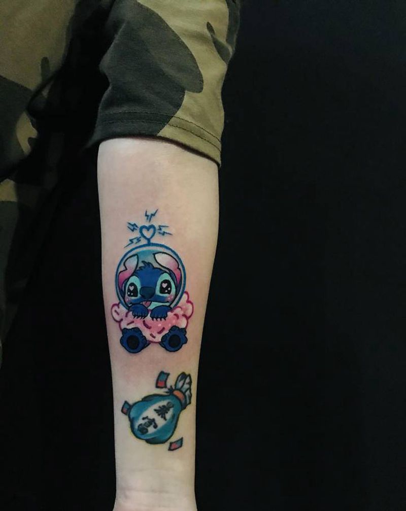 卡通纹身图片_手臂纹身图案