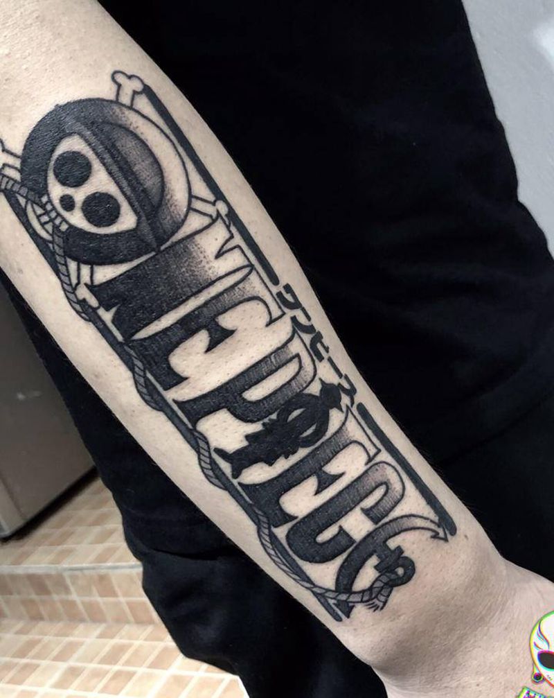 海贼王纹身图片_手臂纹身图案