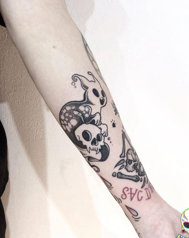 小图拼接三四个纹身图片_点刺纹身图案