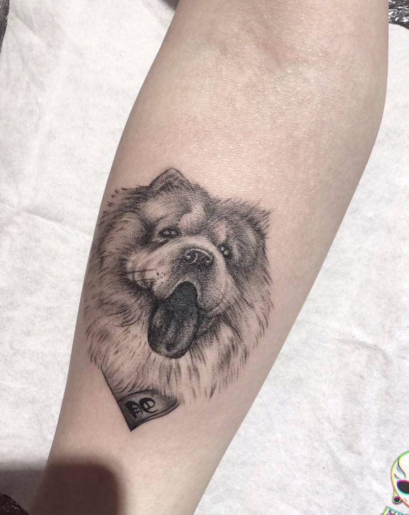 宠物纹身图片_欧美写实纹身图案