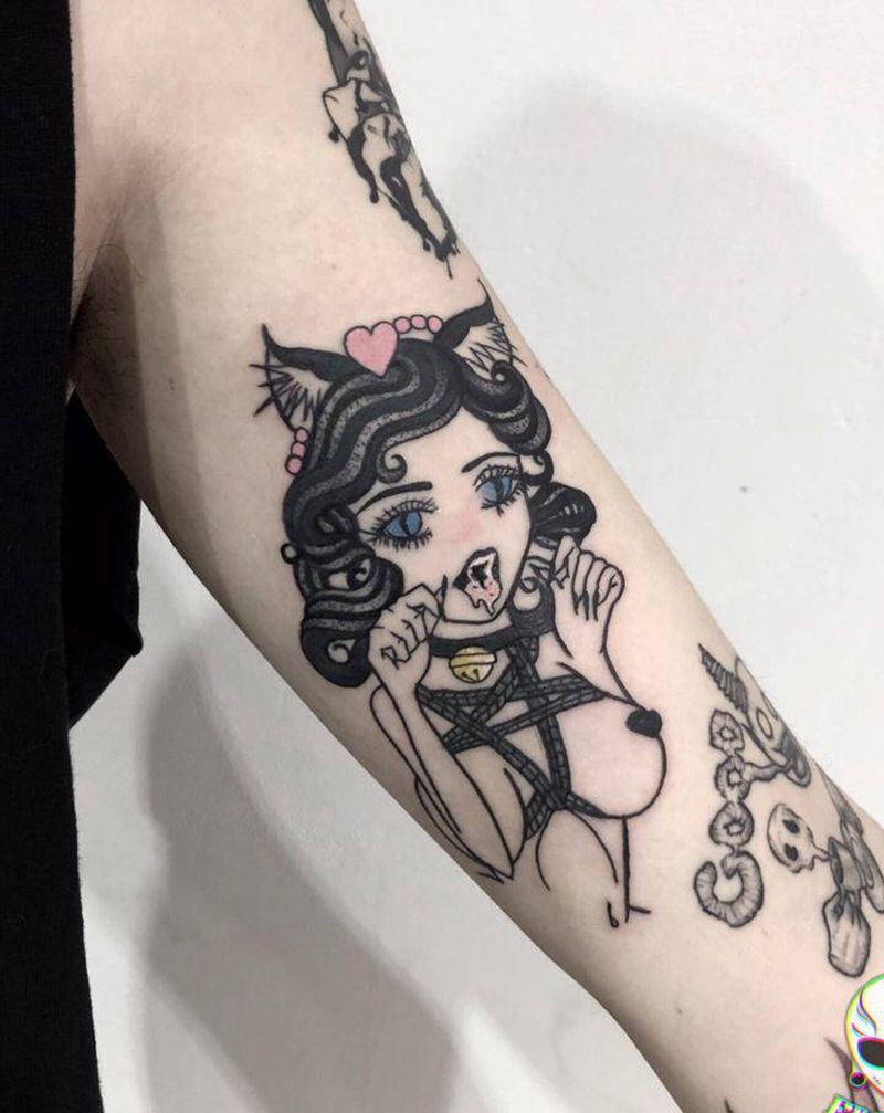 禁欲系纹身图片_手臂纹身图案