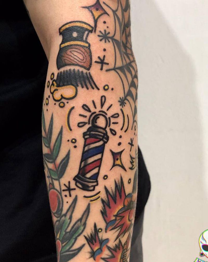 拼接old school纹身图片_Old School纹身图案