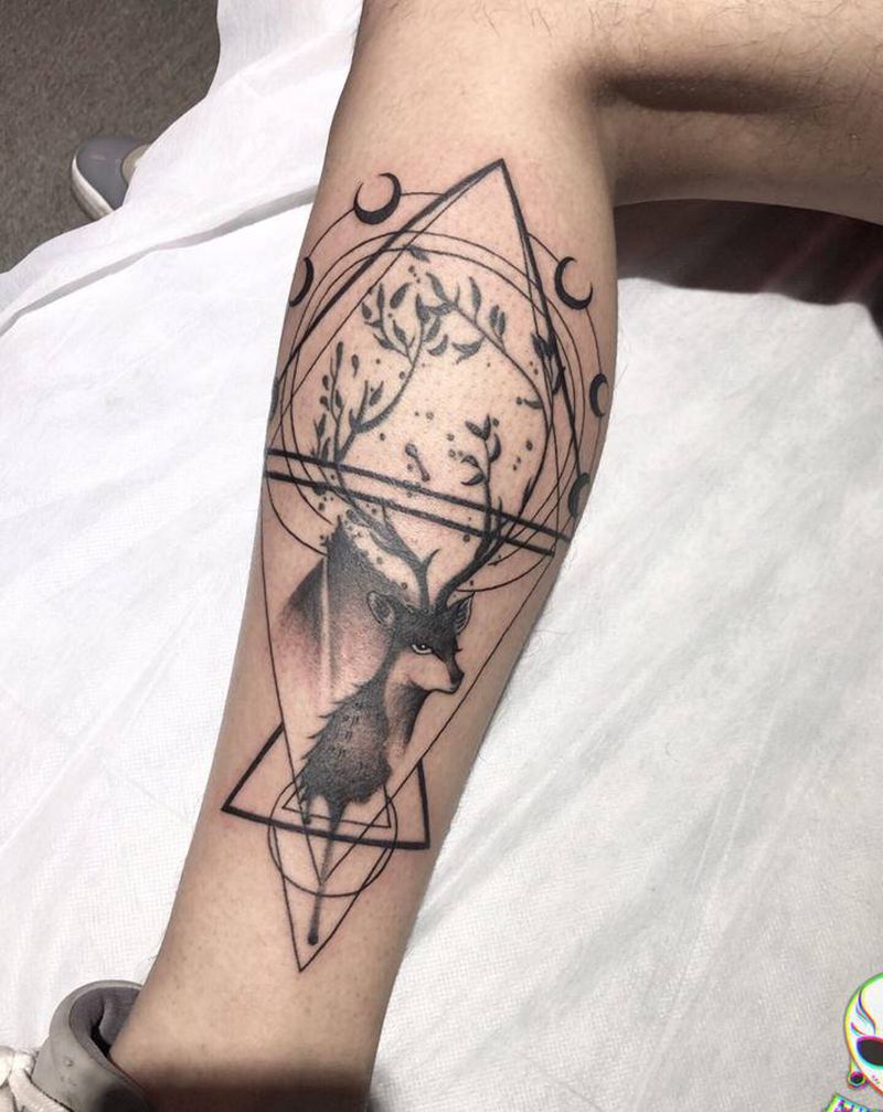 修改别店纹身纹身图片_几何纹身图案