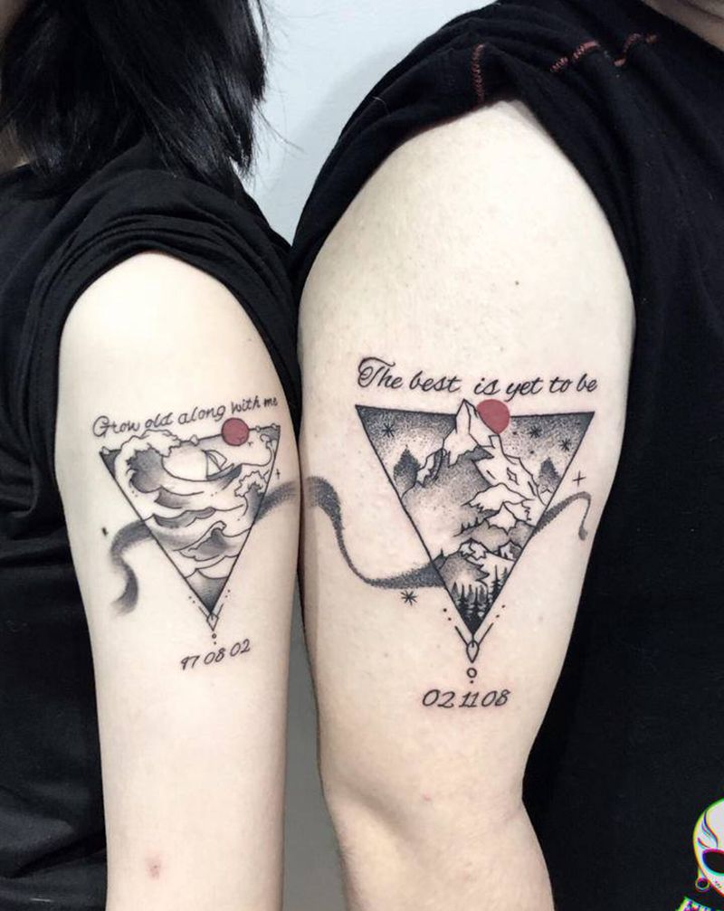 情侣纹身纹身图片_手臂纹身图案