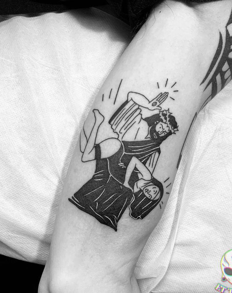 恶趣味纹身图片_手臂纹身图案