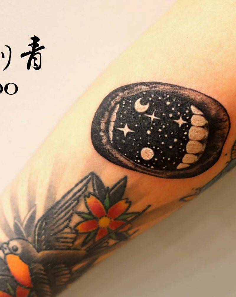 Old school拼接纹身图片_手部Old School纹身图案