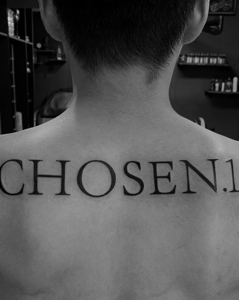 ABC纹身图片_背部纹身图案