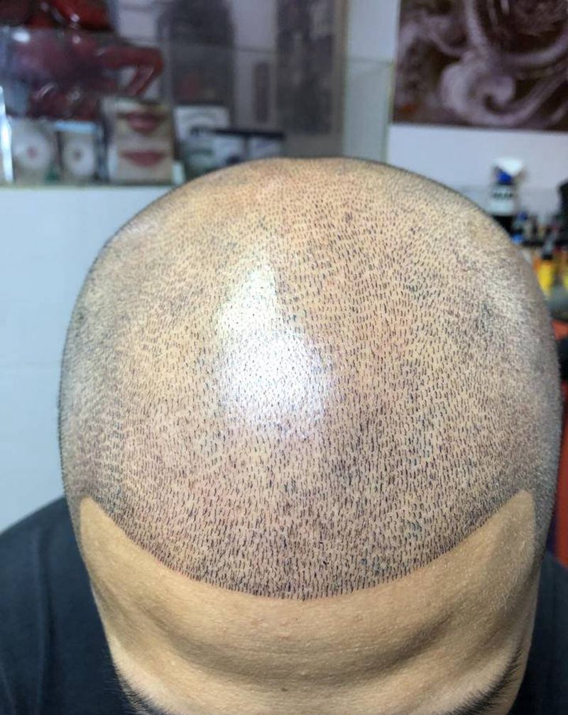 绣头发纹身图片_绣头发纹身图案