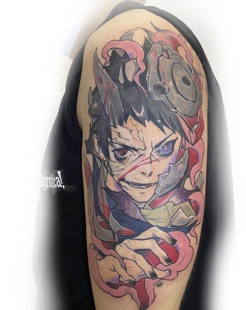 带土纹身图片_手臂纹身图案