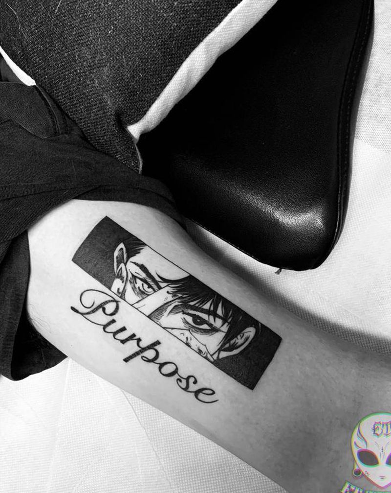 动漫男头纹身图片_手部手臂图腾纹身图案