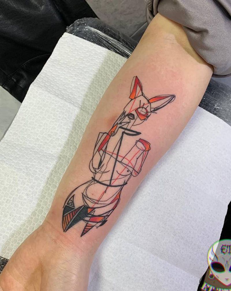 几何一则纹身图片_手部手臂纹身图案