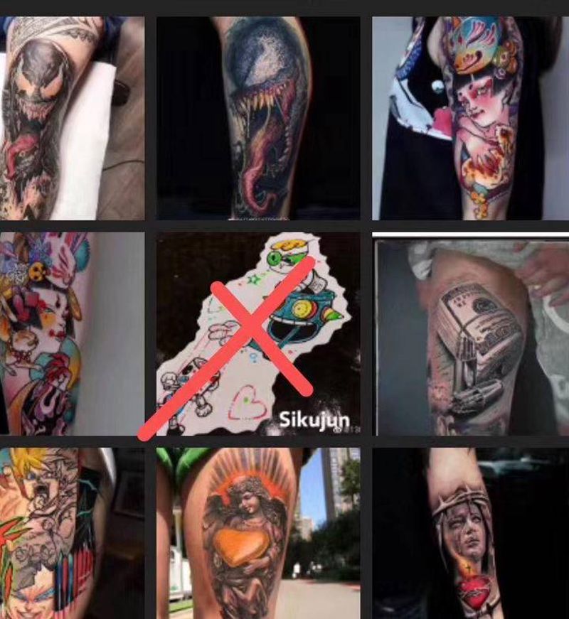 特价图加微信聊。纹身图片_欧美写实纹身图案