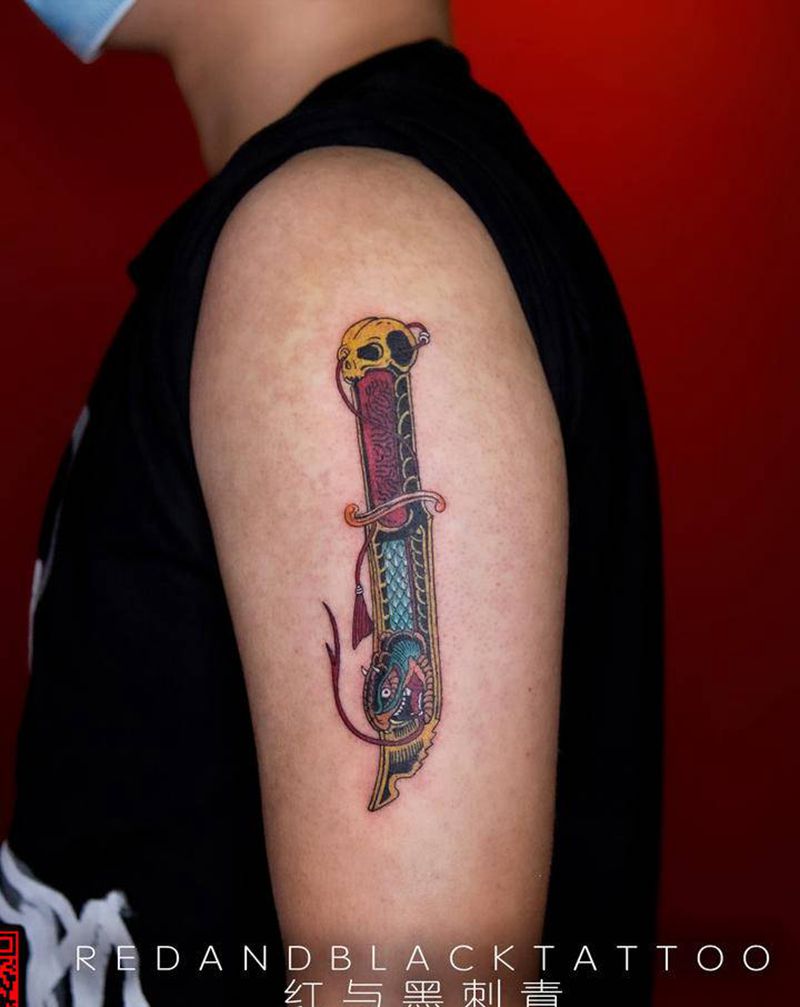 old纹身图片_手部手臂Old SchoolNew School纹身图案