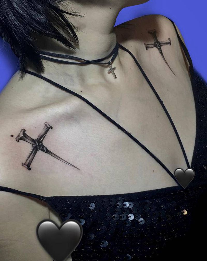 CY纹身图片_肩部纹身图案