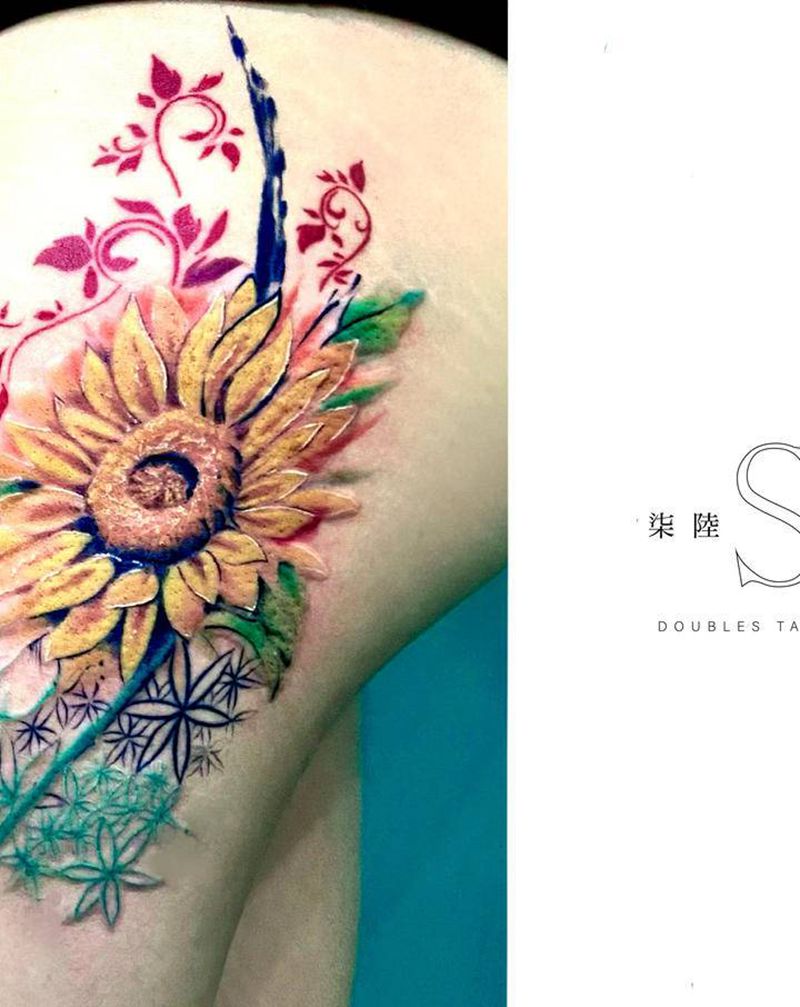 最近纹身图片_腿部纹身图案